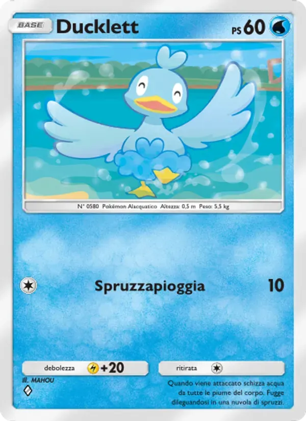 Ducklett card in Italian