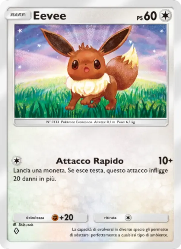 Eevee card in Italian
