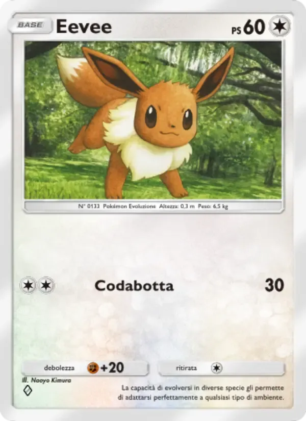 Eevee card in Italian