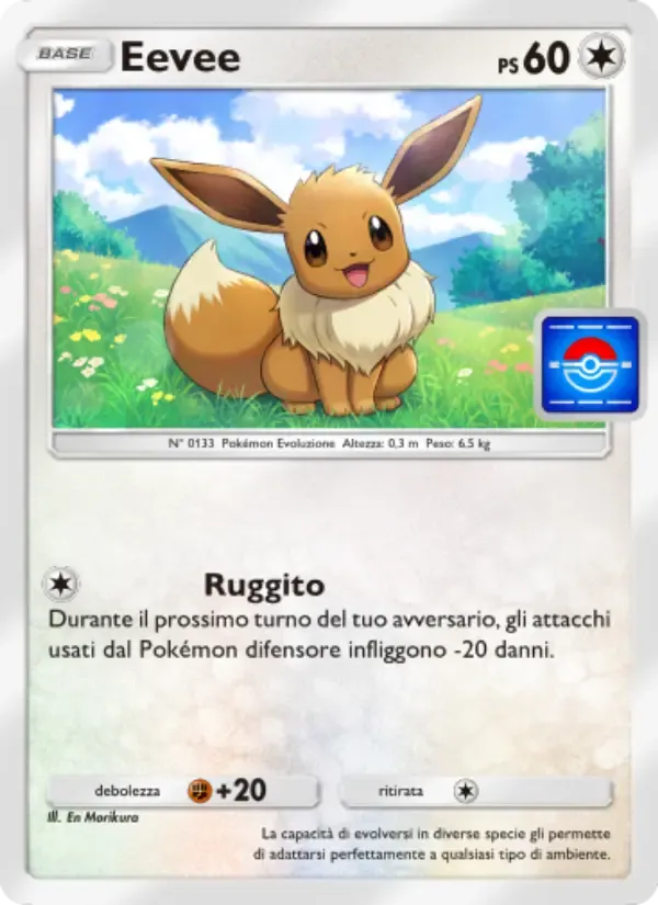 Eevee card in Italian