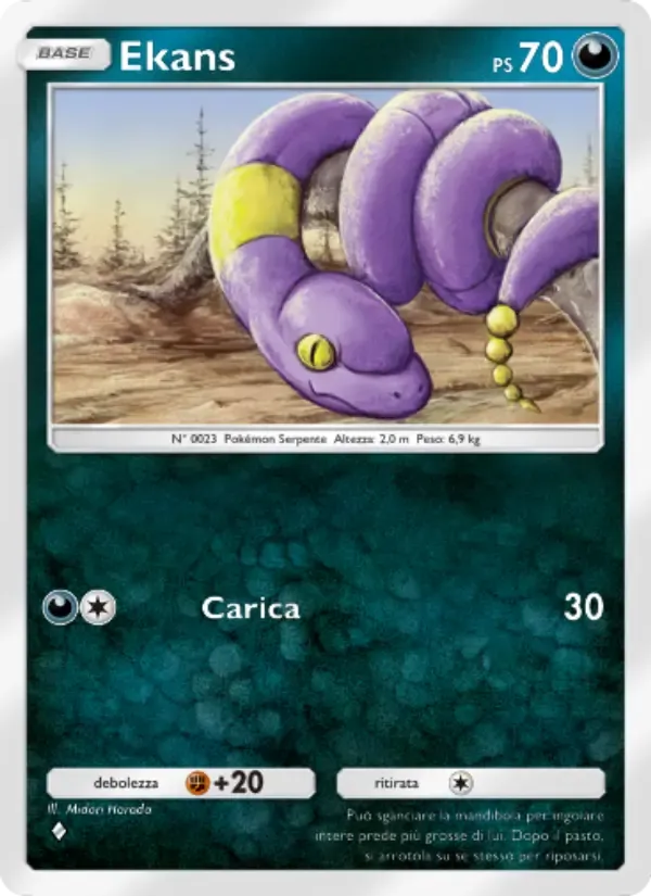 Ekans card in Italian