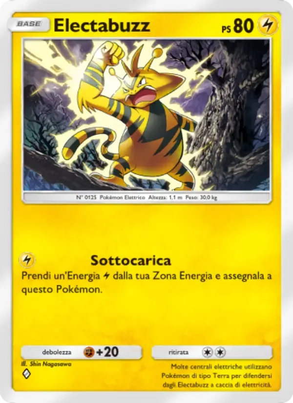 Electabuzz card in Italian