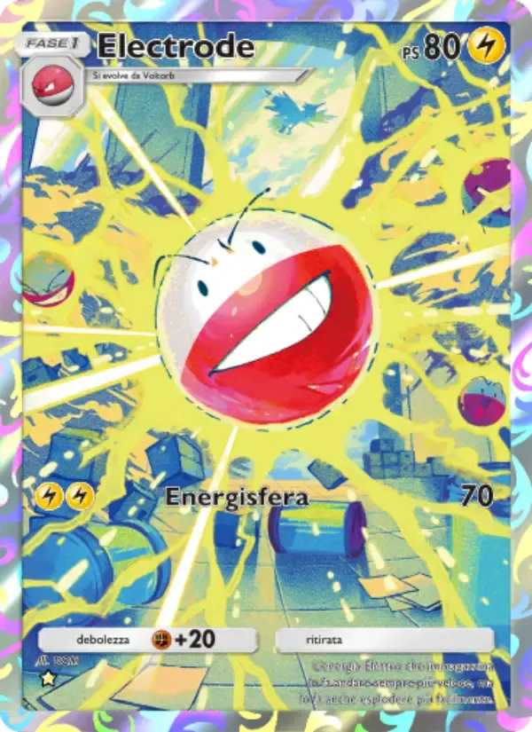 Electrode card in Italian