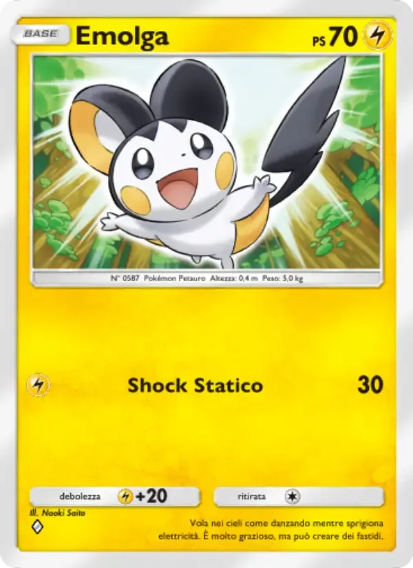 Emolga card in Italian
