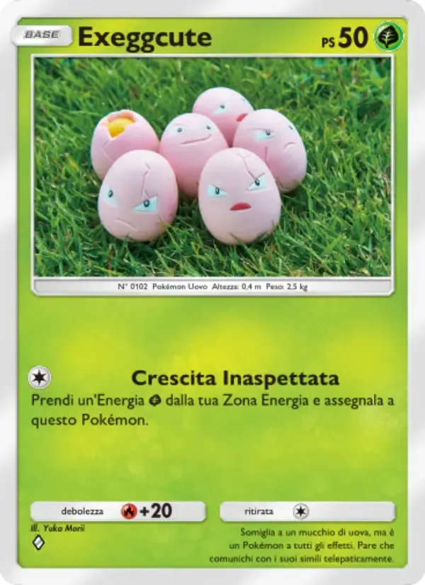Exeggcute card in Italian