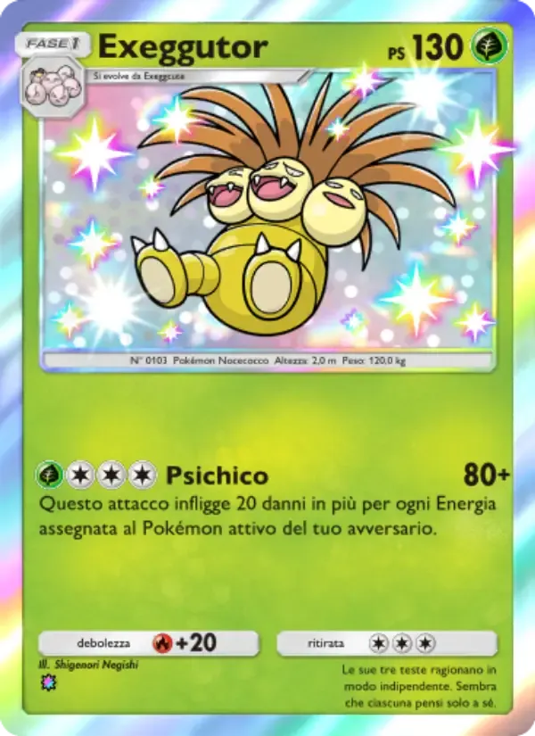Exeggutor card in Italian
