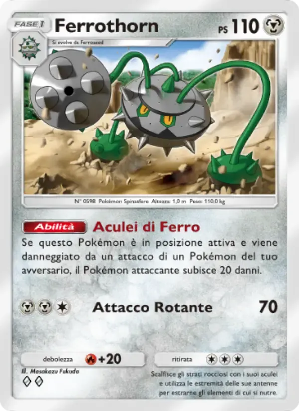Ferrothorn card in Italian