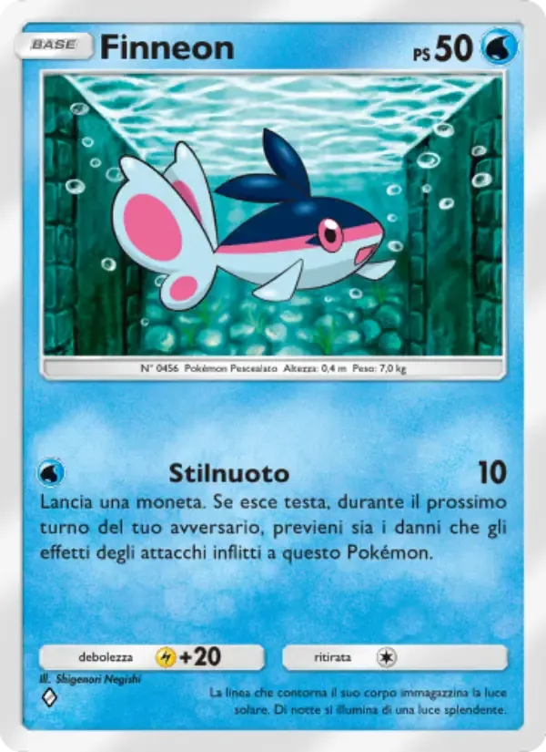 Finneon card in Italian