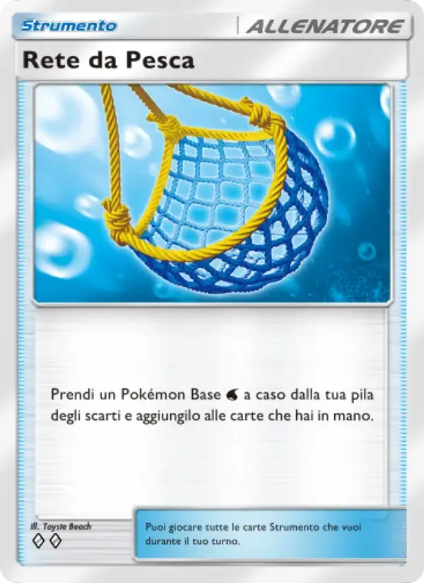 Fishing Net card in Italian