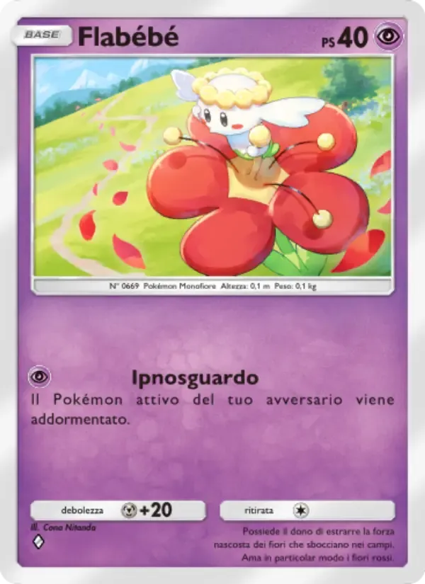 Flabébé card in Italian