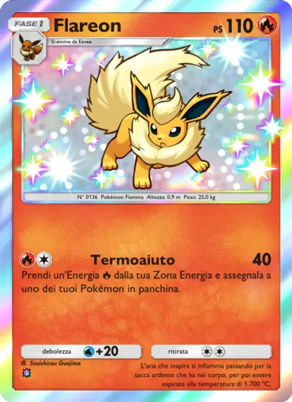 Flareon card in Italian