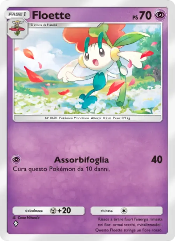 Floette card in Italian