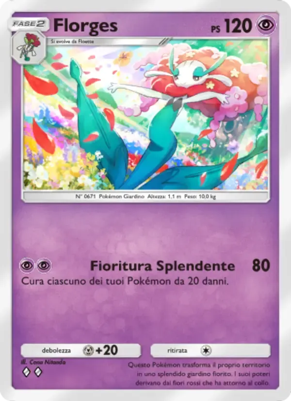 Florges card in Italian