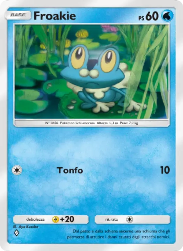 Froakie card in Italian