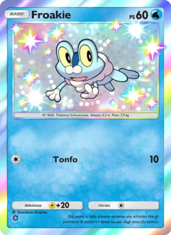 Froakie card in Italian
