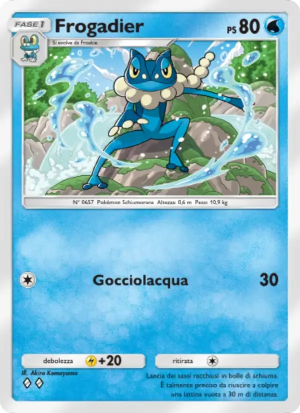 Frogadier card in Italian