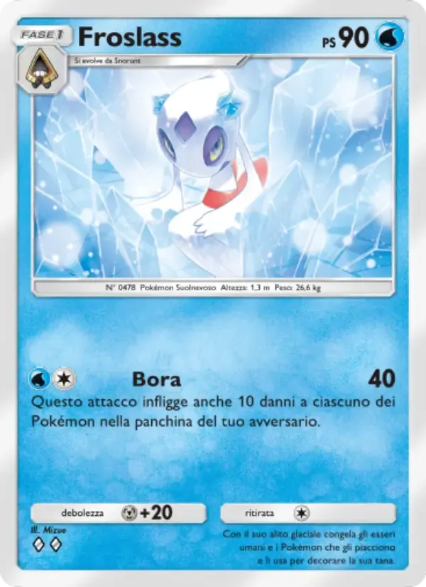 Froslass card in Italian
