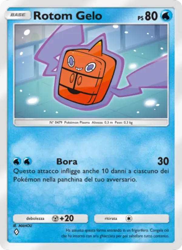 Frost Rotom card in Italian
