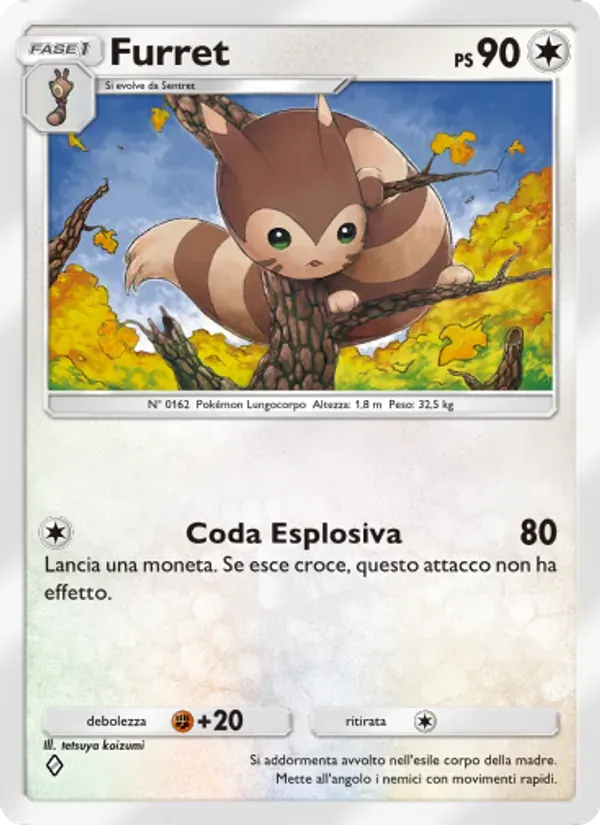 Furret card in Italian