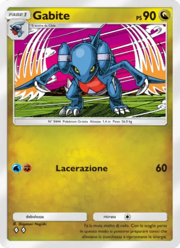 Gabite card in Italian
