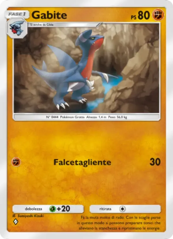 Gabite card in Italian