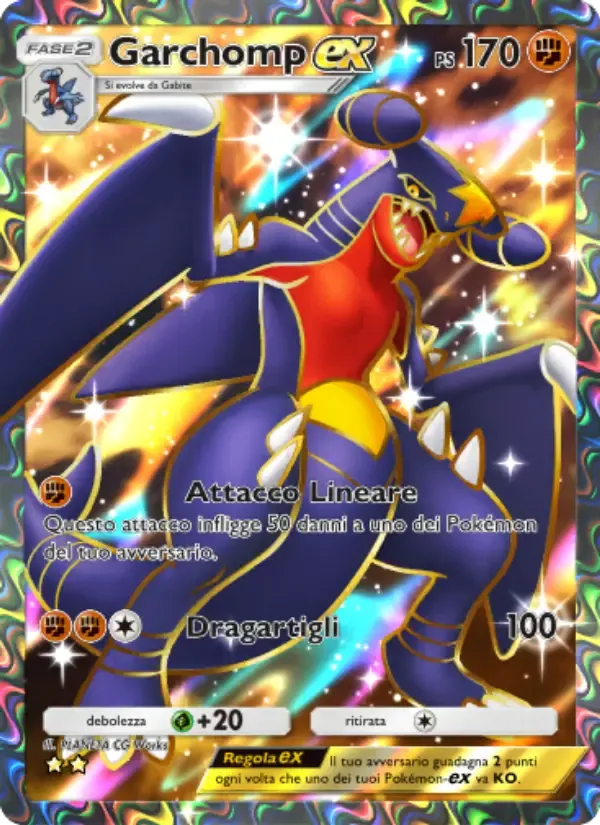 Garchomp ex card in Italian