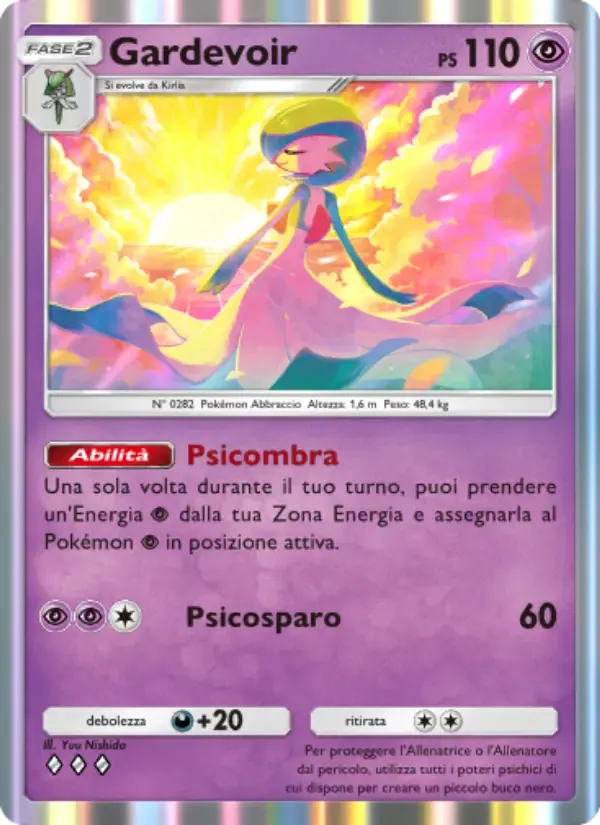 Gardevoir card in Italian