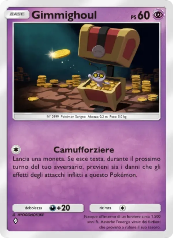 Gimmighoul card in Italian