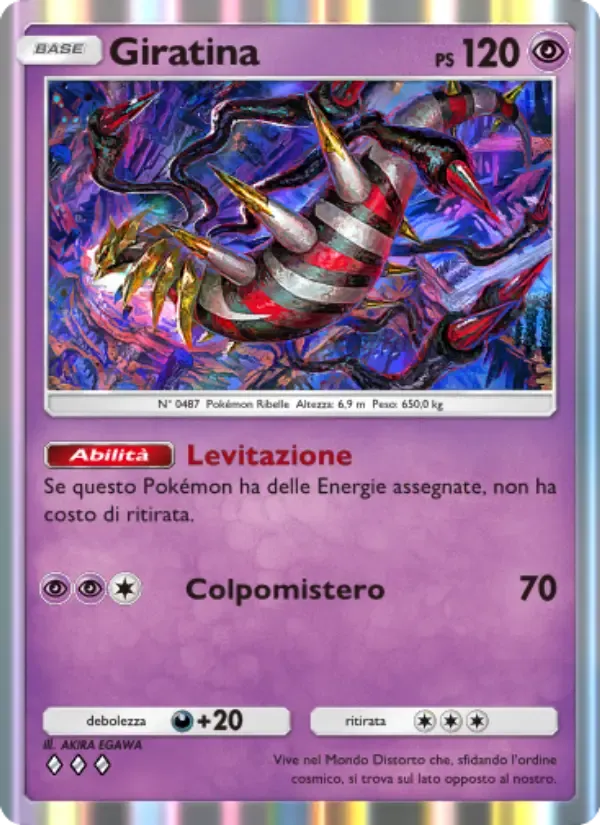 Carta de Giratina en Italiano