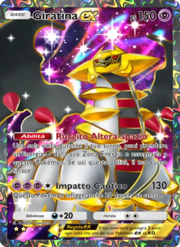 Giratina ex card in Italian