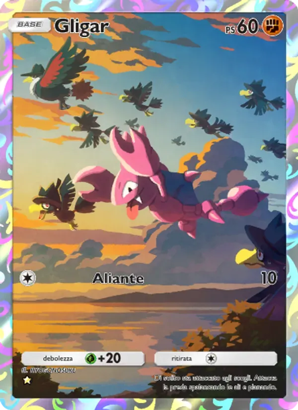 Gligar card in Italian