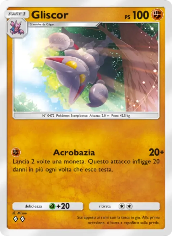 Gliscor card in Italian