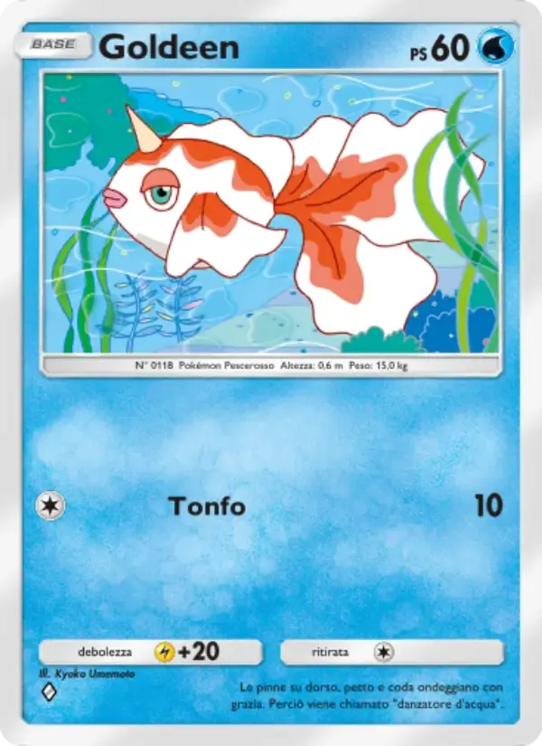 Goldeen card in Italian