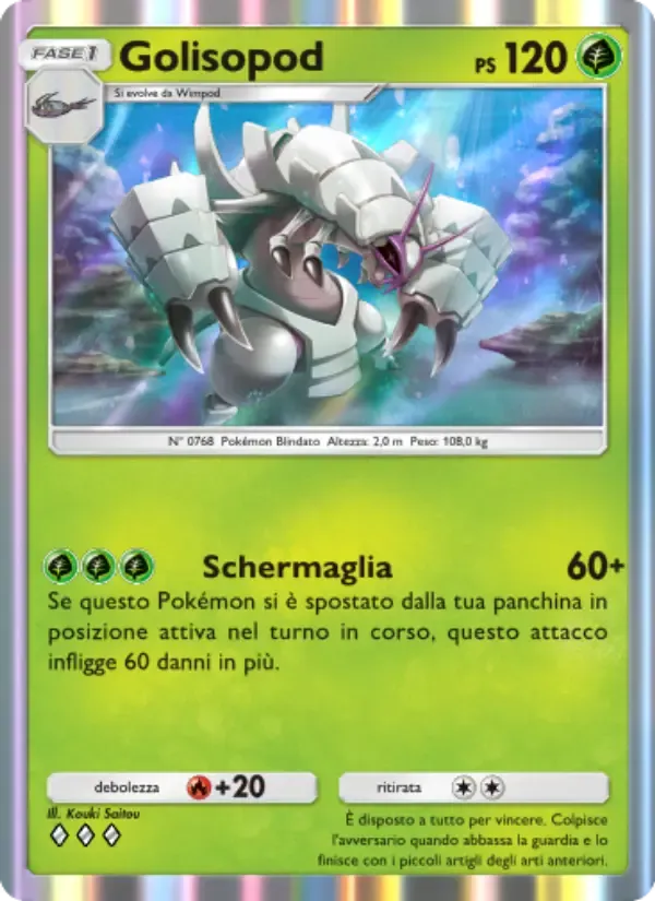 Golisopod card in Italian