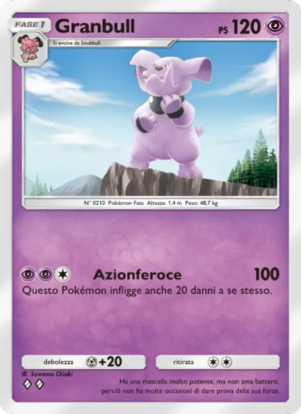 Granbull card in Italian