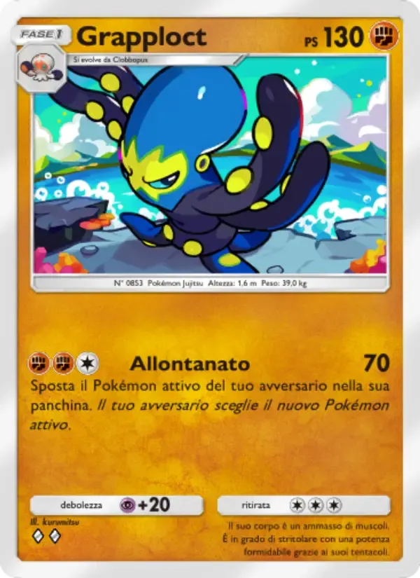 Grapploct card in Italian