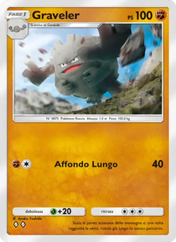 Graveler card in Italian