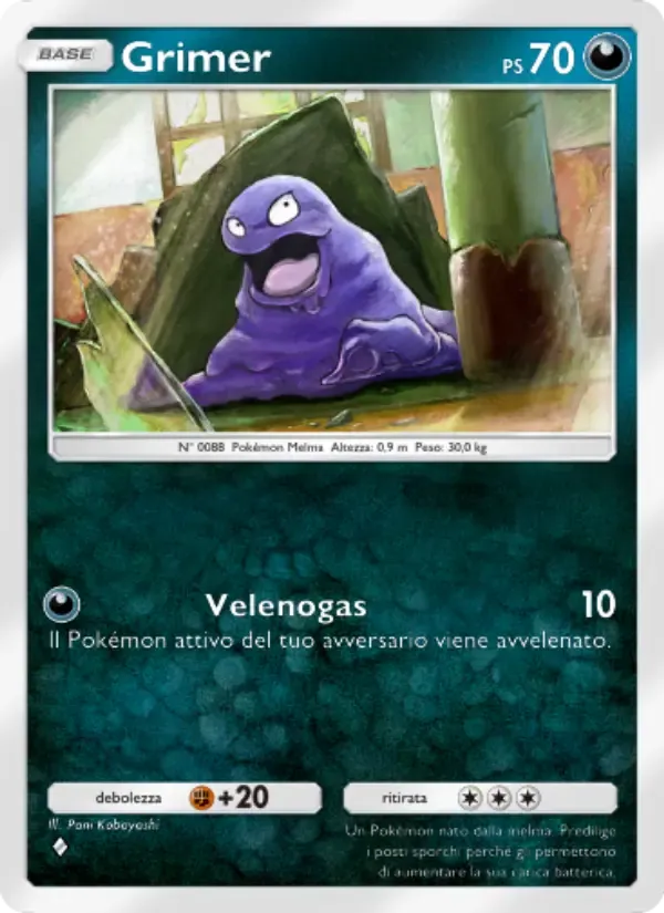 Grimer card in Italian