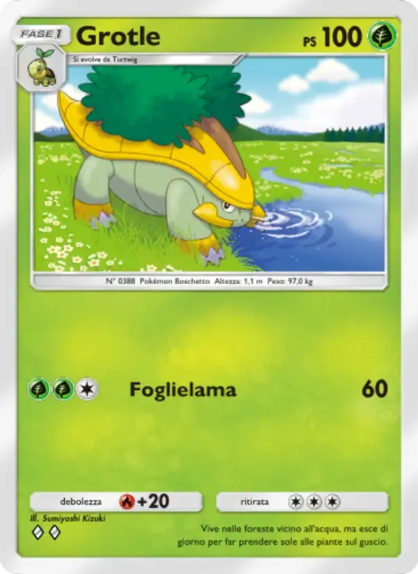 Grotle card in Italian