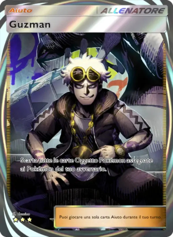 Guzma card in Italian