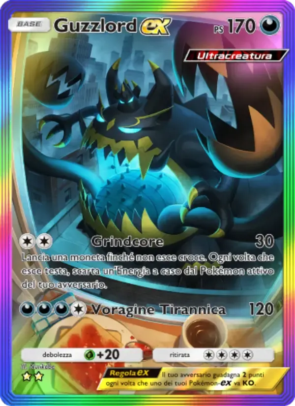 Guzzlord ex card in Italian