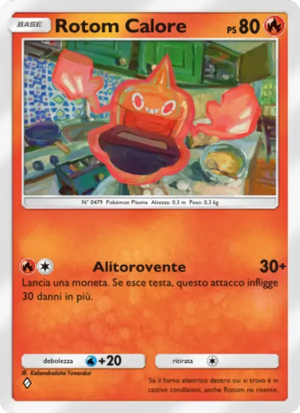 Heat Rotom card in Italian