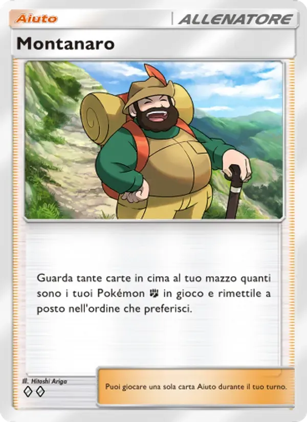 Hiker card in Italian