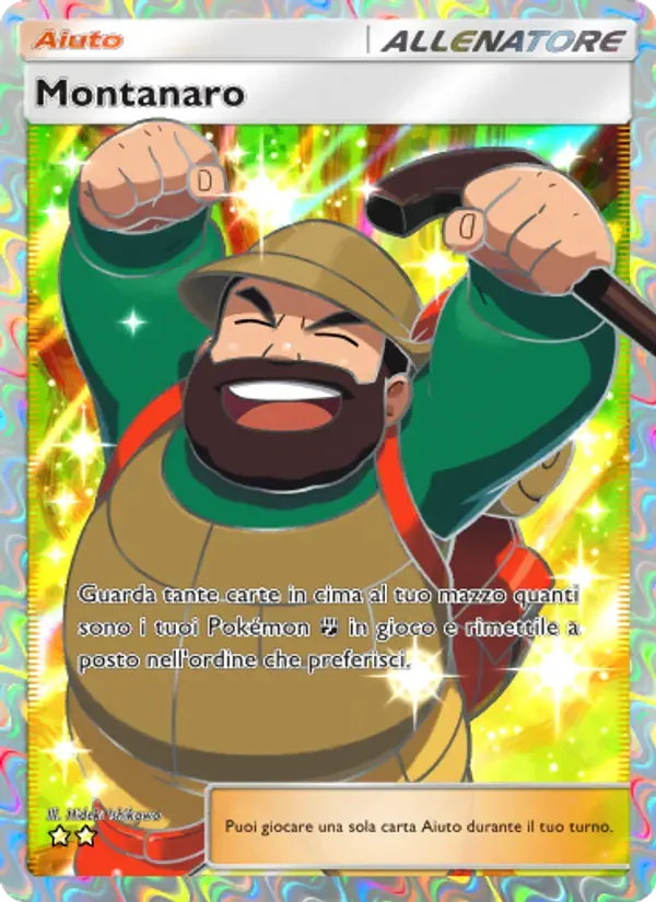 Hiker card in Italian