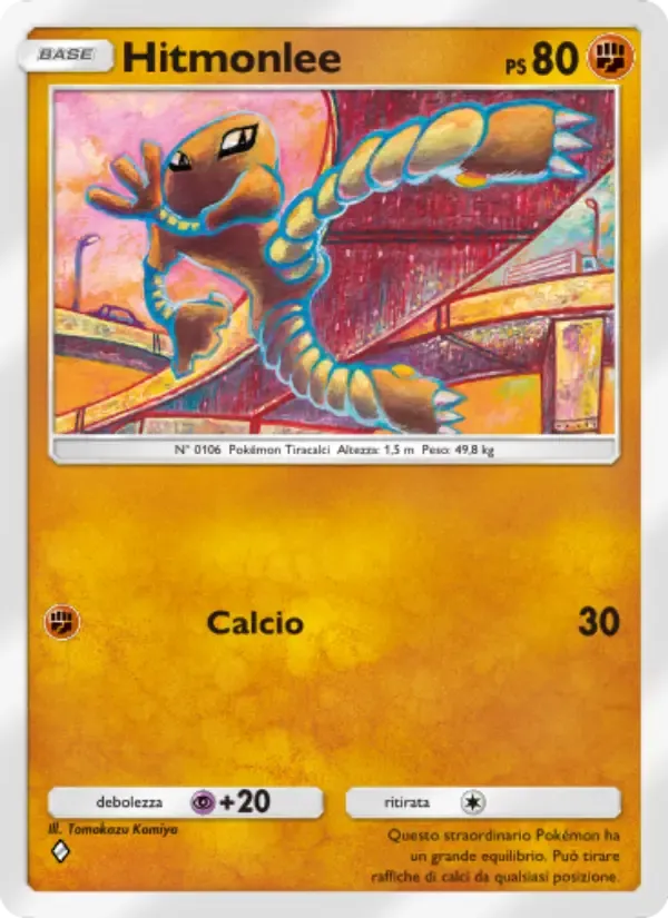 Hitmonlee card in Italian