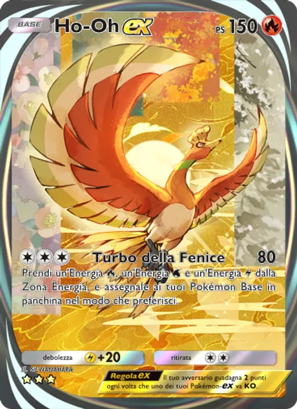 Ho-Oh ex card in Italian