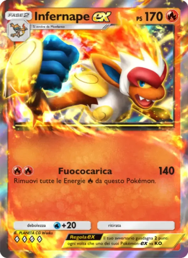 Infernape ex card in Italian
