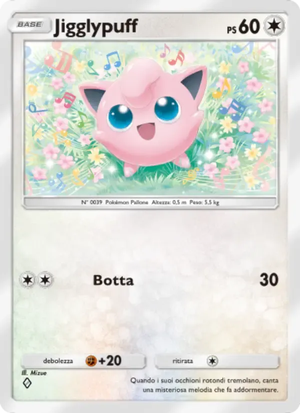 Jigglypuff card in Italian