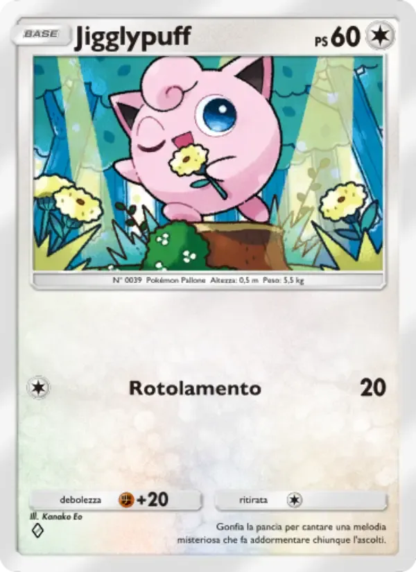 Jigglypuff card in Italian
