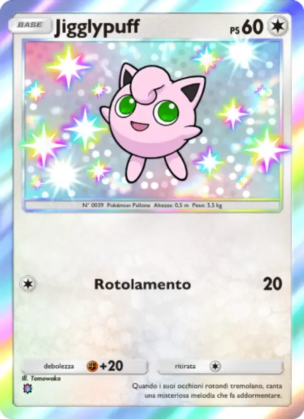 Jigglypuff card in Italian